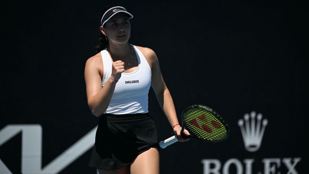 Eva Lys fulfils a dream at the Australian Open Porsche Newsroom